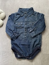 Jeans Shirt Body Gr 74 Blau Junge Baby