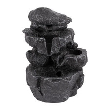 Feng Shui Zauberhafter Zimmerbrunnen Steingartenl mit LED Beleuchtung