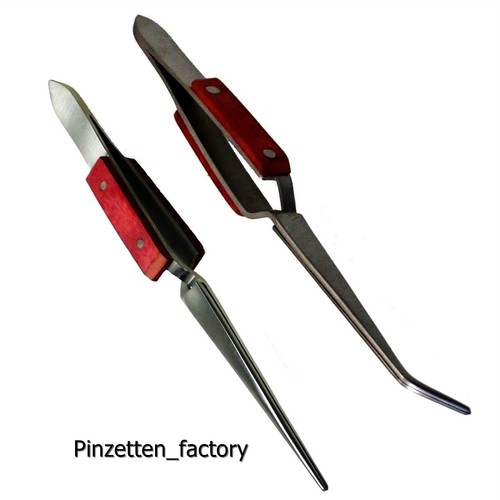 Pinzettenset gerade und - gerade,