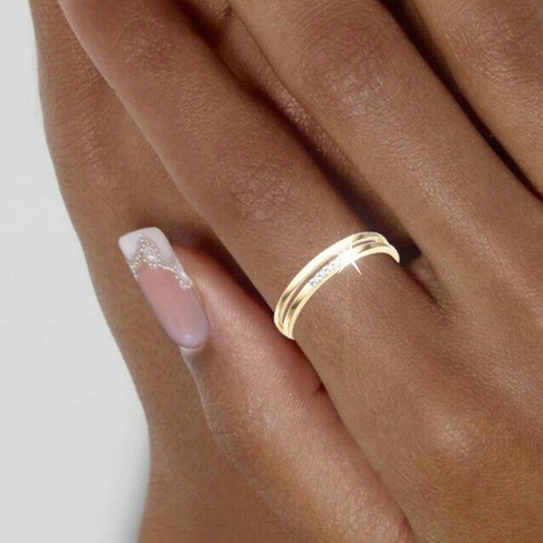 Damen doppel ring 585 - damen, doppel-ring