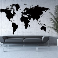 Wandtattoo Weltkarte Landkarte Welt Karte Land Map Worldmap Wandaufkleber +232+