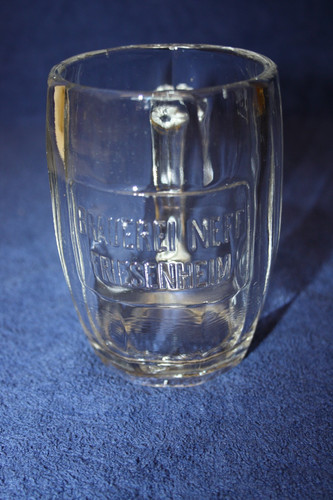 Alter glas bierkrug - alter,