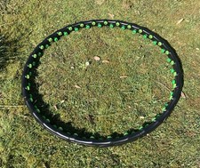 Top Hula Hoop Reifen (ca. 100cm, Teilbar !) für Fitness 1,2 kg, Massagekugeln
