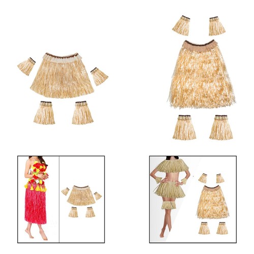 Hawaiianischer bastrock set - hawaiianischer, bastrock-set