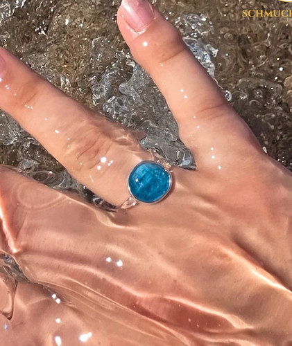 Apatit ring aus 925 silber - ring,