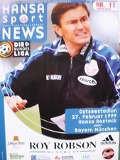 Bundesliga FC Hansa Rostock  - Bayern München 27.02.1999 - Ostseestadion