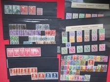 Briefmarken kleines Lot / Konvolut Amerikanische und Britische  Besatzungszone