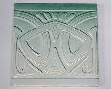 Seltene VILLEROY & BOCH Dresden JUGENDSTIL Kachel Fliese Art Nouveau
