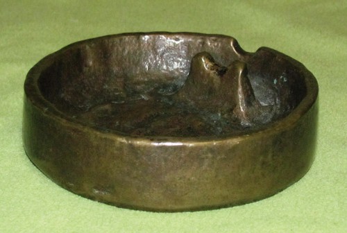 Bronze aschenbecher ablage - bronze,