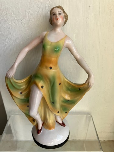 Art deco porzellan figur - art,