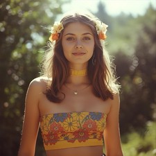 Frau Model Vintage Retro Foto 1970s Hippie Mädchen Girl Akt Aktfoto Bikini Hot