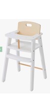 Puppen Hochstuhl Holz Weiss