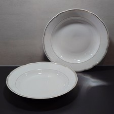 2x Porzellan Goldrand