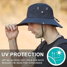 Herren Sonnenhut Anglerhut Fischerhut Outdoor Trekking Camping Reisen UV Schutz