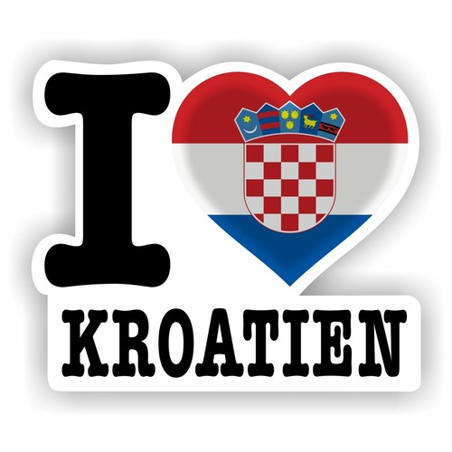 Aufkleber love kroatien - aufkleber,