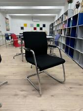 Martin Stoll - Freischwinger / Konferenzstuhl - Stoff - Schwarz - A703