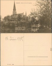 Ansichtskarte Chemnitz Karl-Marx-Stadt Schloßteich und -garten 1918