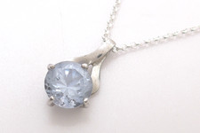 Halskette 925 Sterling SILBER silver argento collana argent Blautopas cadena