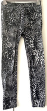 Leggings v. FB Sister, Gr. 38, Leoprint-Optik, Stretchbund, festerer Stoff