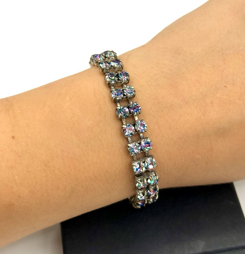 Vintage irisglas armband - vintage, art