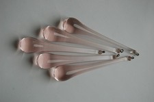 1 - 5 - 10 Murano Glas Tropfen rosa  100mm für Wasserfall Kronleuchter Lüster