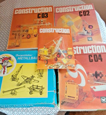 4 Stück DDR Metallbaukästen