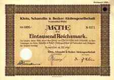 KSB Klein Schanzlin Becker1928 Frankenthal Pegnitz 1000 RM AMAG Hilpert Nürnberg
