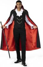 Vampir Kostüm + Stock Erwachsene Herren Dracula Halloween Verkleidung M - XXL