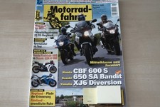 4) Motorradfahrer 08/2009 - Suzuki GSF 650 SA Bandit - Yamaha XJ6 Diversion ABS