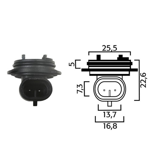 Fassung für lampen - für, h1