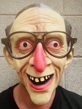 Lustig Alter Mann Maske Rot
