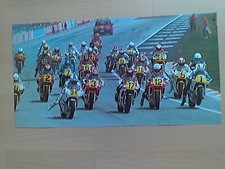 Poster Motorrad-GP 500 ccm Imola 1988. 45 cm x 23 cm