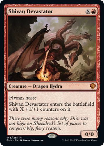 Shivan devastator dominaria - shivan, devastator,