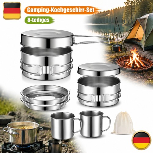 8er camping kochgeschirr - camping,