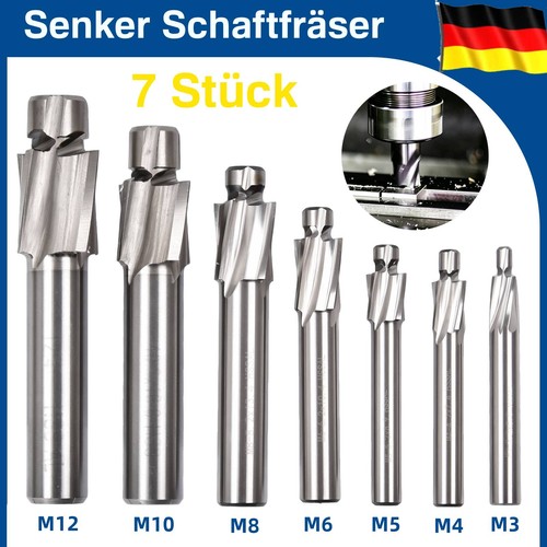 7tlg flachsenker satz - 7tlg, hss
