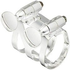 Selmer Sopran Saxophon Ligatur Versilbert [Metall Mundstück Widmung [AXR]