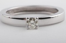 Brillant Diamant Ring 585 er 14k Weißgold Solitär .