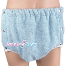 Kuschelz Seitendruckknopf blau