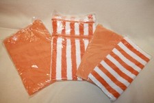 Handtuch Set 2 Handtücher  2 Gästetücher Weiß/Orange gestreift + uni