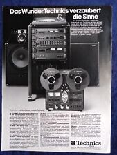 Technics HiFi, Stereo Anlage Turm, originale Werbung aus 1978