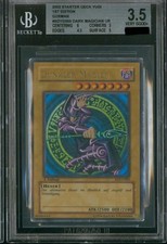 DARK MAGICIAN UR 2002 YU-GI-OH STARTER DECK YUGI 1ST EDITIONGER SDYG005 BGS 3.5