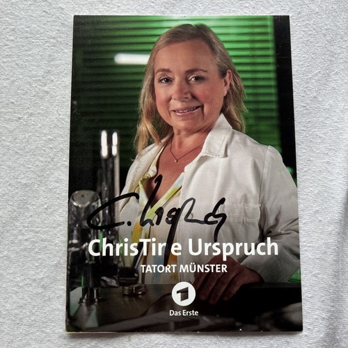 Autogrammkarte christine - autogrammkarte,
