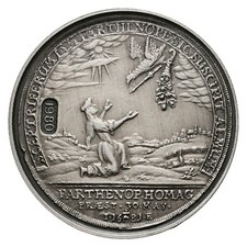 Magdeburg Silbermedaille 1980 Taler 1681 stgl- Ø = 34 mm Gewicht: 12,25g/925