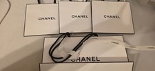 Original  Chanel 4x Tüte/ Tasche Geschenkverpackung  4x Bänder   