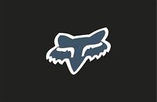 Fox HEAD Aufkleber 7" blau 19