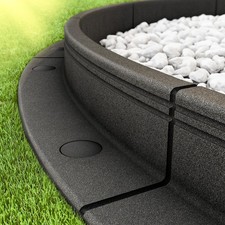 Flexible Rasenkante aus Gummi