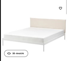 IKEA Kleppstad Bett  weiß mit Matratze – komplett & sofort nutzbar