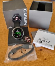 Garmin Venu 2 45mm mit Silikonarmband - Schwarz/Schiefergrau...