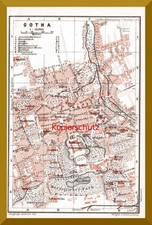 Gotha +alter Stadtplan  von