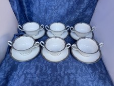Wedgwood Amherst 6 x Suppentasse 12 tlg mit Untere  -  England